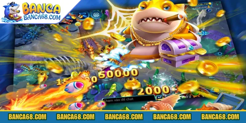 Vòng quay bắn cá may mắn giúp hội viên tích thêm xu và thưởng